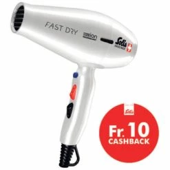 Solis Fast Dry Argent - Vainqueur K-Tipp 2020 - Sèche-cheveux
